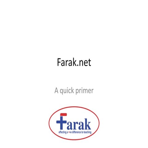 Farak.net - what and why