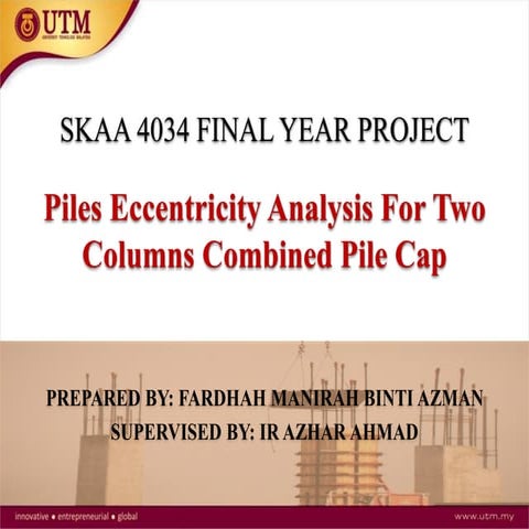 Pile Eccentricity Analysis for 2 Columns Combined Pilecap