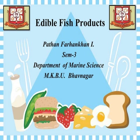  edible fish product,  paper 11