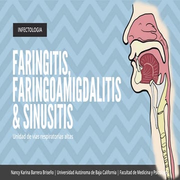 Faringitis, faringoamigdalitis y  sinusitis
