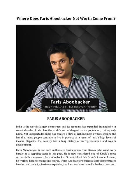 Faris Aboobacker