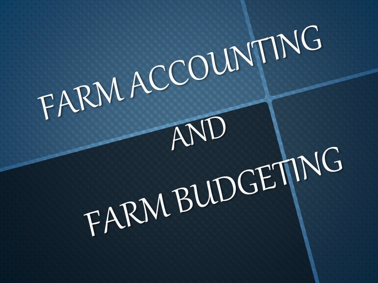 Farm accounting
