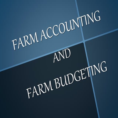 Farm accounting