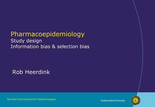 Farmacoepi Course Leiden 0210   Part 2