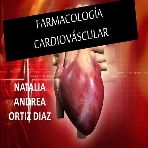 FARMACOLOGÍA CARDIOVASCULAR