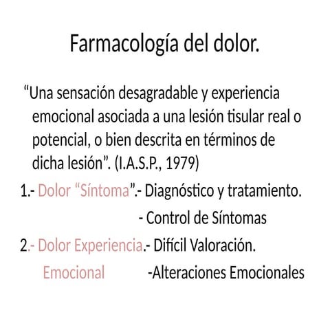 Farmacología del dolor (segundo cuatrimestre).pptx