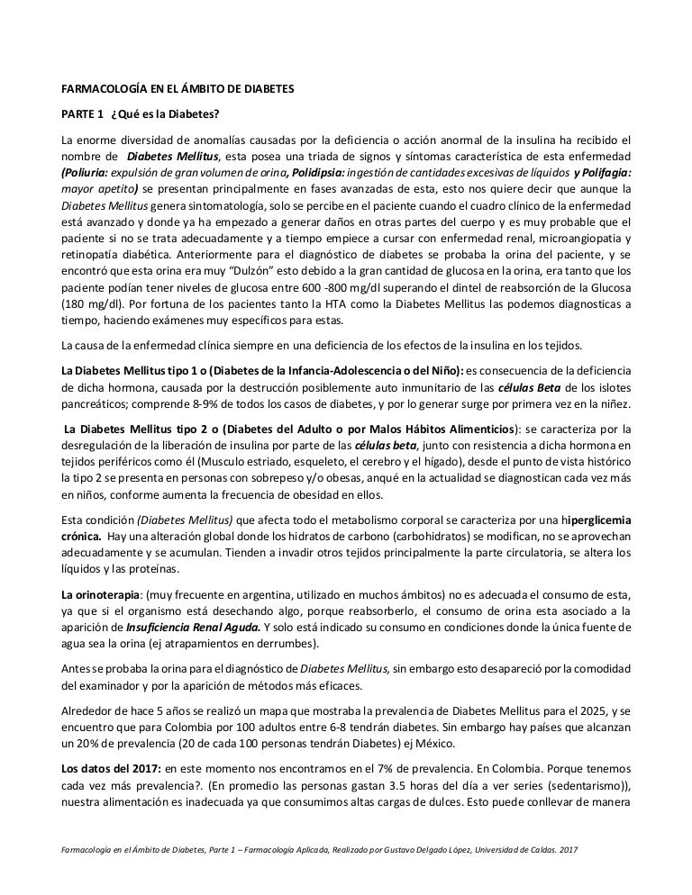 Universidad de diabetes tipo 1 colombia Universidad de diabetes tipo 1 colombia