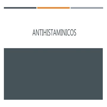 Farmacos antihistaminicos