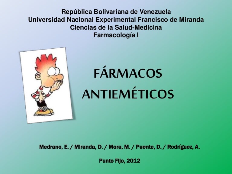 Farmacos Antiemeticos