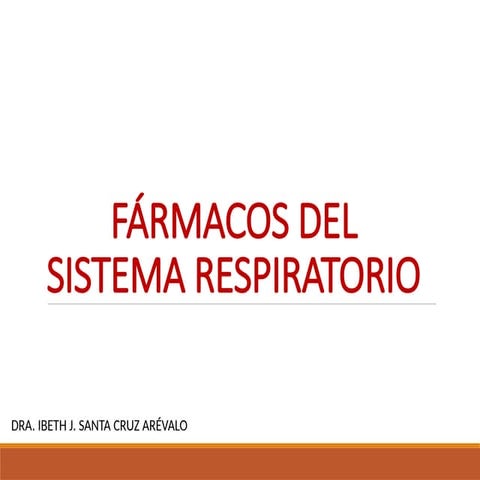 Farmacos Expectorantes | PPTX