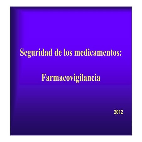 Farmacovigilancia