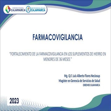 FARMACOVIGILANCIA SULF FERROSO Y SU COMPA