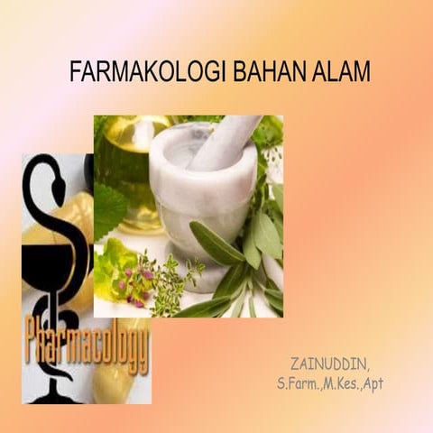 Farmakologi bahan alam