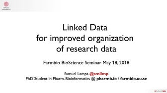 Linked Data  for improved organization  of research data