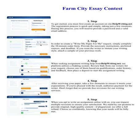 Farm City Essay Contest. Online assignment writing service.