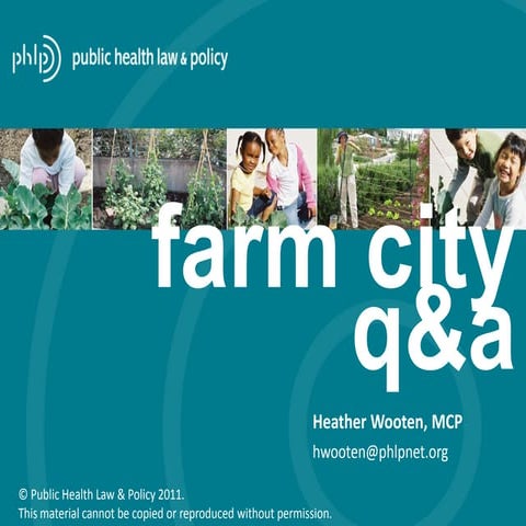 Farm City Q&A