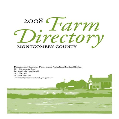 Farms in Montgomery County Maryland