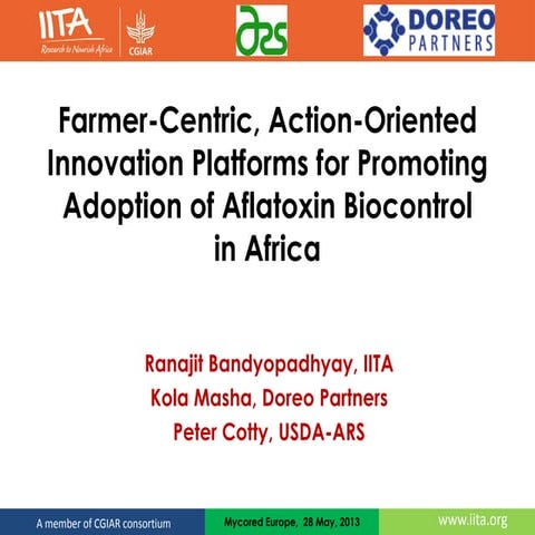 Farmer-Centric, Action-Oriented Innovation Platforms for Promoting Adoption o...