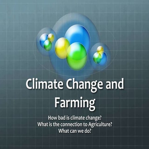 Farming and climate change powerpoint