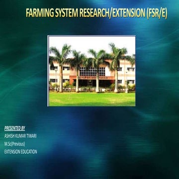 Farming system research