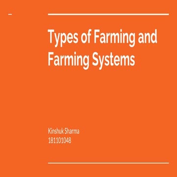 Farming systems