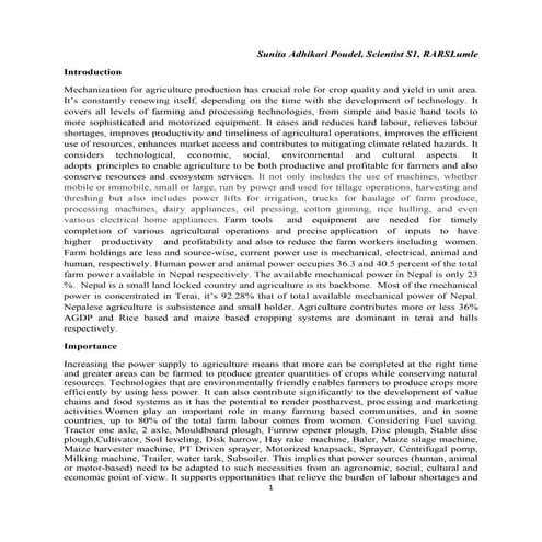 Farm mechanization for sustainable agriculture converted 