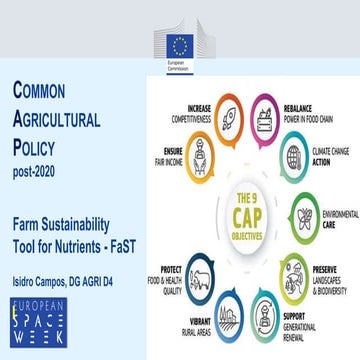 FaST tool - Isidro CAMPOS RODRIGUEZ, DG-AGRI | PPTX