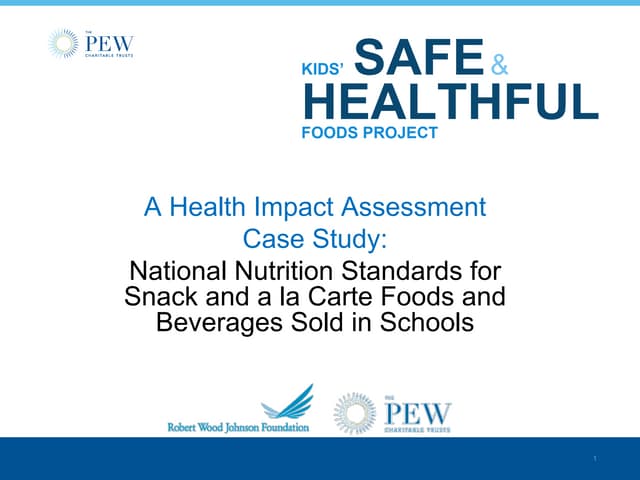Process, Findings and Implications from Two Health Impact Assessments: Informing Farm to School Policy, Programs and Research  - presentation 2