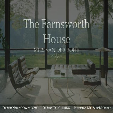 Farnsworth house Construction Details