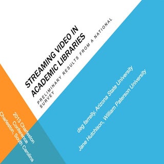 Streaming Video in Academic Librari...