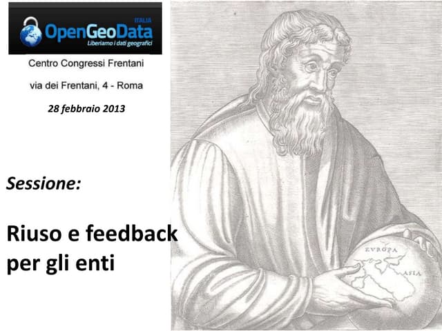 Riuso e feedback per gli enti - Sergio Farruggia (Associazione AM/FM)
