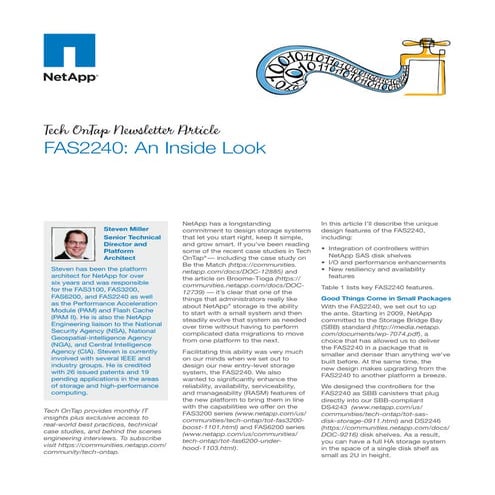 FAS2240: An Inside Look