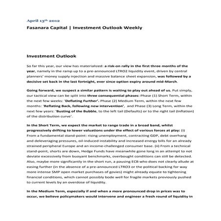 Fasanara Capital | Weekly | April 13th 2012