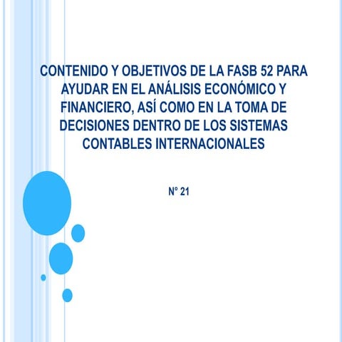 Contenidos y objetivos de la fasb 52 | PPTX