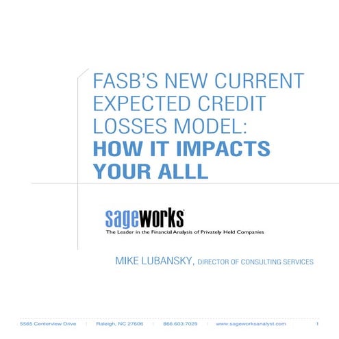 FASB: How it Impacts Your ALLL