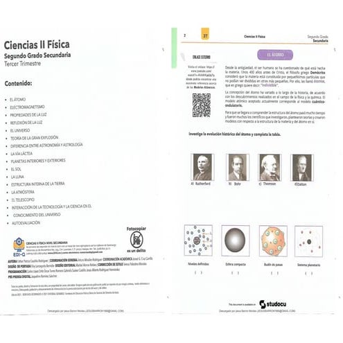 Fascículo Física 3er Trimestre secundaria | PDF
