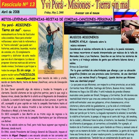Fasciculo Nº 13  Abril 08