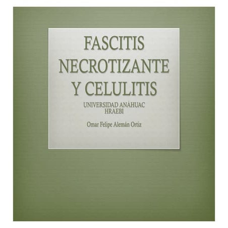 Fascitis necrotizantes 