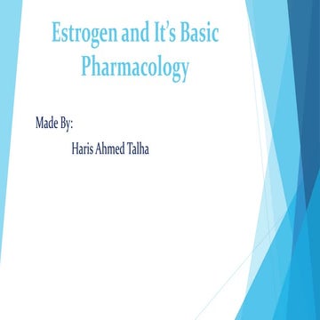 Basic Pharmacology of Estrogen