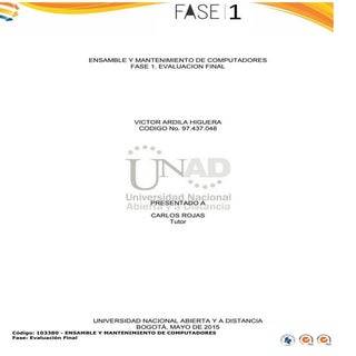 Ensamble y Mantenimiento de Compita...