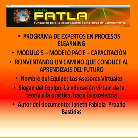 Fase de planificación pacie