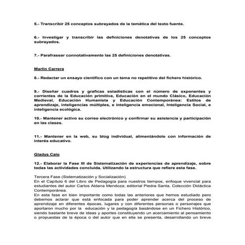 Fase iii final pedagogia