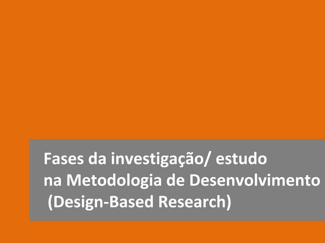 Fases de investigação