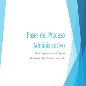 Fases del Proceso Administrativo en la teoria de decisiones