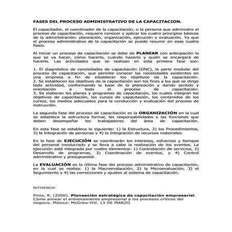Planeacion estrategica de la capacitacion | PPTX