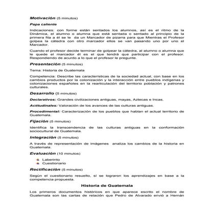 Fases del proceso didáctico