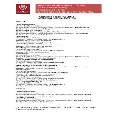 Fasgo e learning 2015