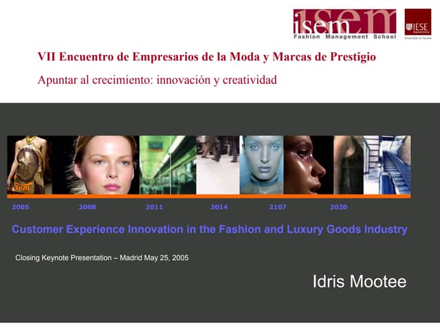 Fashion and Innovation Keynote - Madras
