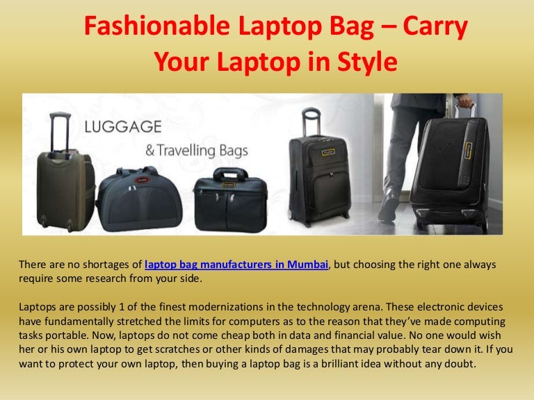 Fashionable Laptop Bag Carry Your Laptop in Style