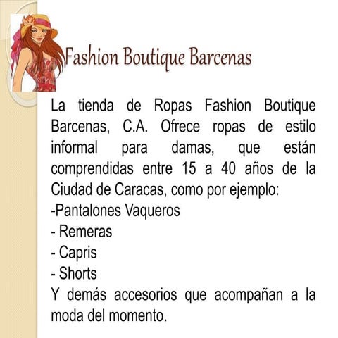 Fashion boutique barcenas